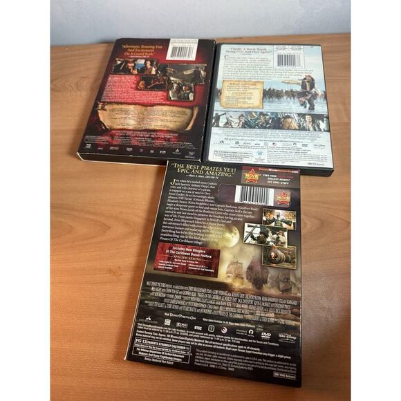 Pirates Of The Caribbean Disney DVD Lot Movies 1,2,3 - Picture 6 of 8